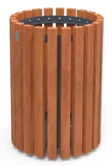 Corbeille en bois avec seau SALOU URB-C004