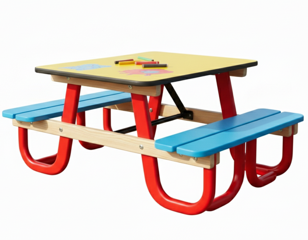 Table de pique-nique en bois pour enfants KIDSPICNIC 90