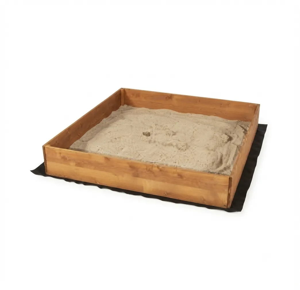 Bac à Sable Bois + Tapis et bâche Loeva