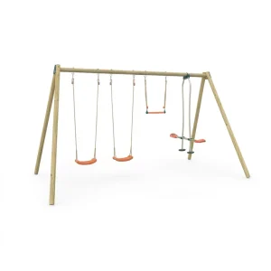 Balançoire double avec face à face Techwood Harmonie MANOU
