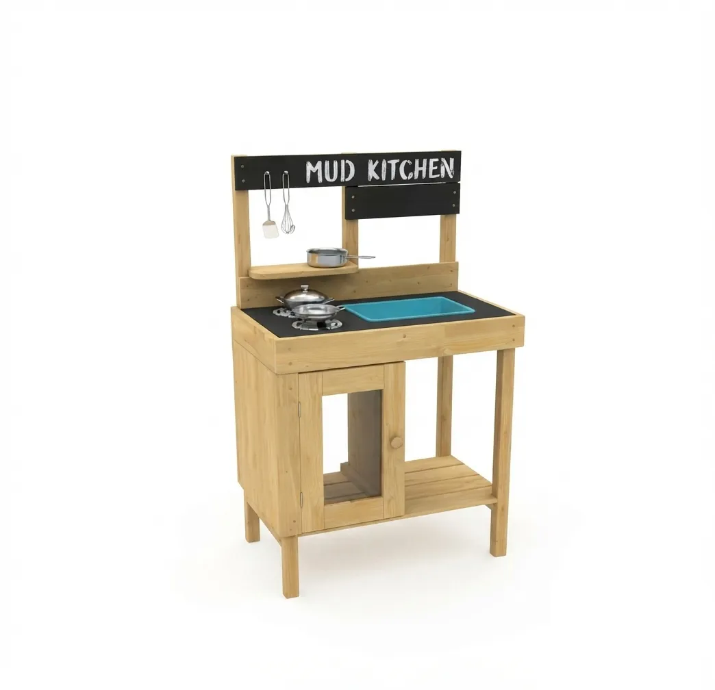 Cuisine d'extérieur en bois TP Toys Cook pour enfants – Avec accessoires inclus
