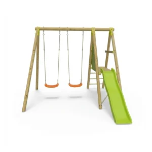 Portique en bois Topwood DANI 2 balançoires