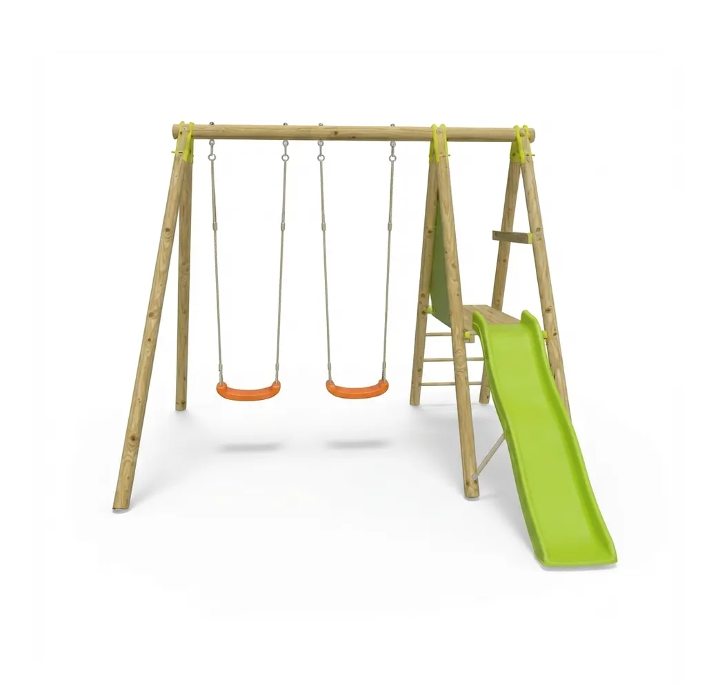 Portique en bois Topwood DANI 2 balançoires