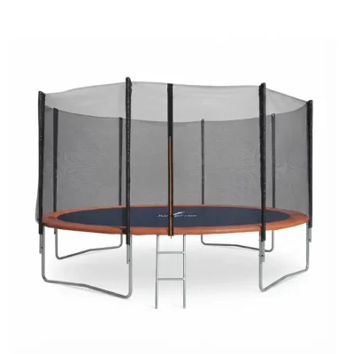 Trampoline avec filet de sécurité et échelle